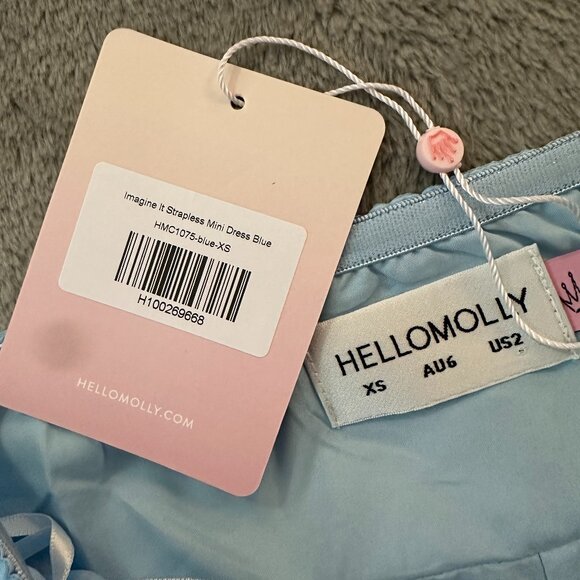 NWT Hello Molly Imagine It Strapless Mini Dress XS 2 - Picture 4 of 4